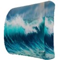 Waves Ocean Sea Tsunami Nautical Blue Back Support Cushion View3