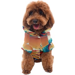Waves Ocean Sea Tsunami Nautical 6 Dog Coat by Jancukart