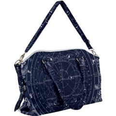 Vintage Astrology Poster Canvas Crossbody Bag by ConteMonfrey