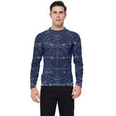 Vintage Astrology Poster Men s Long Sleeve Rash Guard by ConteMonfrey