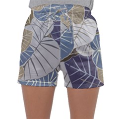 Ackground Leaves Desktop Sleepwear Shorts by Amaryn4rt
