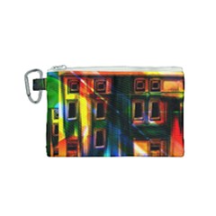 Architecture City Homes Window Canvas Cosmetic Bag (small) by Amaryn4rt