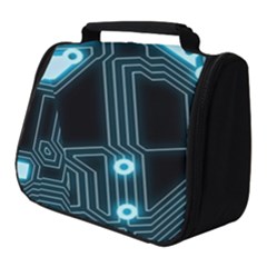 A Completely Seamless Background Design Circuitry Full Print Travel Pouch (small) by Amaryn4rt