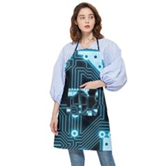 A Completely Seamless Background Design Circuitry Pocket Apron by Amaryn4rt