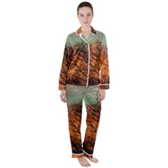 Twilight Sunset Sky Evening Clouds Women s Long Sleeve Satin Pajamas Set	 by Amaryn4rt