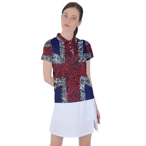 Union Jack Flag Uk Patriotic Women s Polo Tee by Celenk