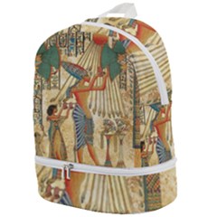 Egyptian Man Sun God Ra Amun Zip Bottom Backpack by Celenk