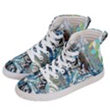 Abstract Acrylic Color Texture Watercolor Creative Men s Hi-Top Skate Sneakers View2