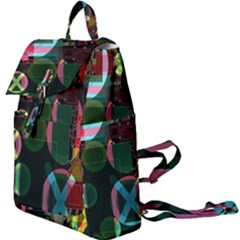Abstract Color Texture Creative Buckle Everyday Backpack by Uceng