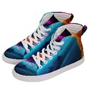 Abstract Art Artwork Women s Hi-Top Skate Sneakers View2