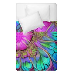 Abstract Art Psychedelic Experimental Duvet Cover Double Side (single Size) by Uceng