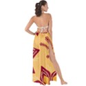 Flower Mandala Template Sketch Drawing Art Maxi Chiffon Tie-Up Sarong View2