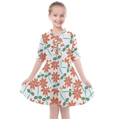 Bloom Blossom Botanical Kids  All Frills Chiffon Dress by Jancukart