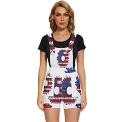 Us Flag Flower Sunshine Flag America Usa Short Overalls by Wegoenart