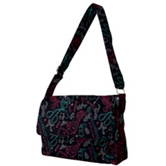Abstract Pattern Full Print Messenger Bag (l) by Salman4z
