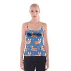 Corgi Patterns Spaghetti Strap Top by Salman4z
