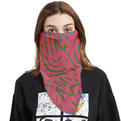 Pattern Saying Wavy Face Covering Bandana (triangle) by Salman4z