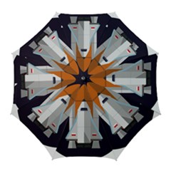 Rocket Space Universe Spaceship Golf Umbrellas by Salman4z