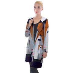 Rocket Space Universe Spaceship Hooded Pocket Cardigan by Salman4z