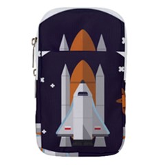 Rocket Space Universe Spaceship Waist Pouch (small) by Salman4z