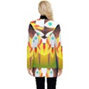 Rocket Take Off Missiles Cosmos Button Up Hooded Coat  View2