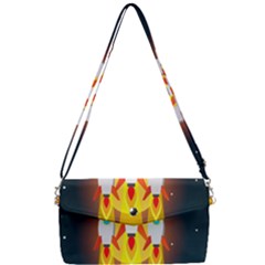 Rocket Take Off Missiles Cosmos Removable Strap Clutch Bag by Salman4z