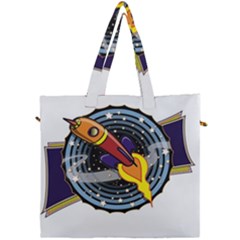 Rocket Space Clipart Illustrator Canvas Travel Bag by Salman4z