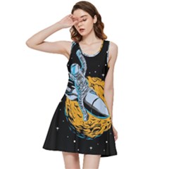 Astronaut Planet Space Science Inside Out Racerback Dress by Salman4z
