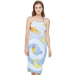 Science Fiction Outer Space Bodycon Cross Back Summer Dress by Salman4z
