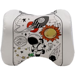 Astronaut Drawing Planet Head Support Cushion by Salman4z