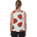 Seamless Pattern Fresh Strawberry Velvet Tank Top View2