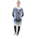 Rocket Shuttle Spaceship Science Hooded Pocket Cardigan View2