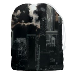 City Night Moon Skyline Skyscraper Drawstring Pouch (3xl) by Salman4z