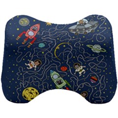 Cat Cosmos Cosmonaut Rocket Head Support Cushion by Salman4z