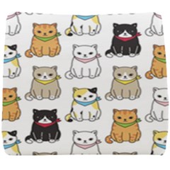 Cat Kitten Seamless Pattern Seat Cushion by Salman4z