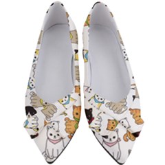 Cat Kitten Seamless Pattern Women s Bow Heels by Salman4z
