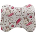 Cute Animal Seamless Pattern Kawaii Doodle Style Head Support Cushion View1