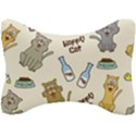 Happy-cats-pattern-background Seat Head Rest Cushion View1