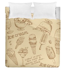 Ice-cream-vintage-pattern Duvet Cover Double Side (queen Size) by Salman4z