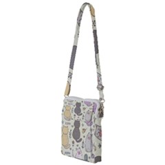 Funny Cartoon Cats Seamless Pattern Multi Function Travel Bag by Salman4z