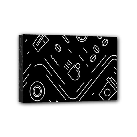 Coffee-background Mini Canvas 6  X 4  (stretched) by Salman4z