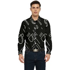 Coffee-background Men s Long Sleeve  Shirt by Salman4z