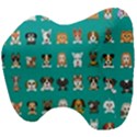 Different-type-vector-cartoon-dog-faces Head Support Cushion View4