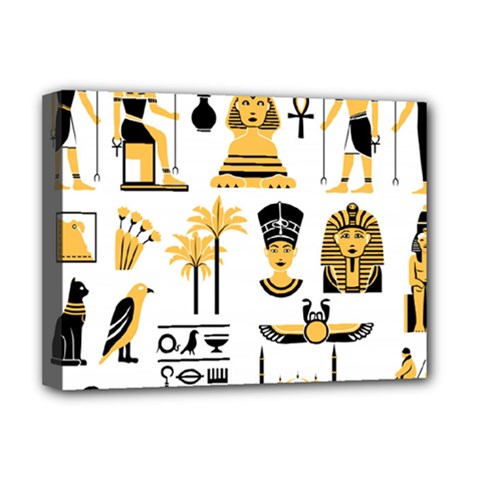 Egypt-symbols-decorative-icons-set Deluxe Canvas 16  X 12  (stretched)  by Salman4z