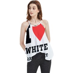 I Love White Raspberry Flowy Camisole Tank Top by ilovewhateva