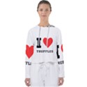 I love truffles Women s Slouchy Sweat View1