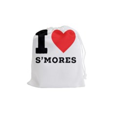 I Love S’mores  Drawstring Pouch (medium) by ilovewhateva