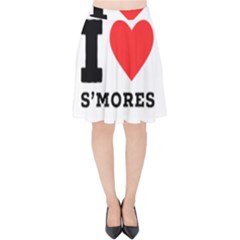 I Love S’mores  Velvet High Waist Skirt by ilovewhateva