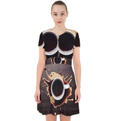 Coffee Cafe Espresso Drink Beverage Adorable In Chiffon Dress by Ravend