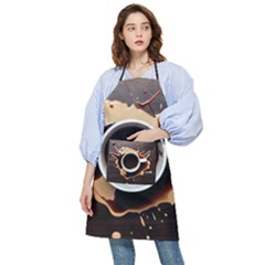 Coffee Cafe Espresso Drink Beverage Pocket Apron by Ravend